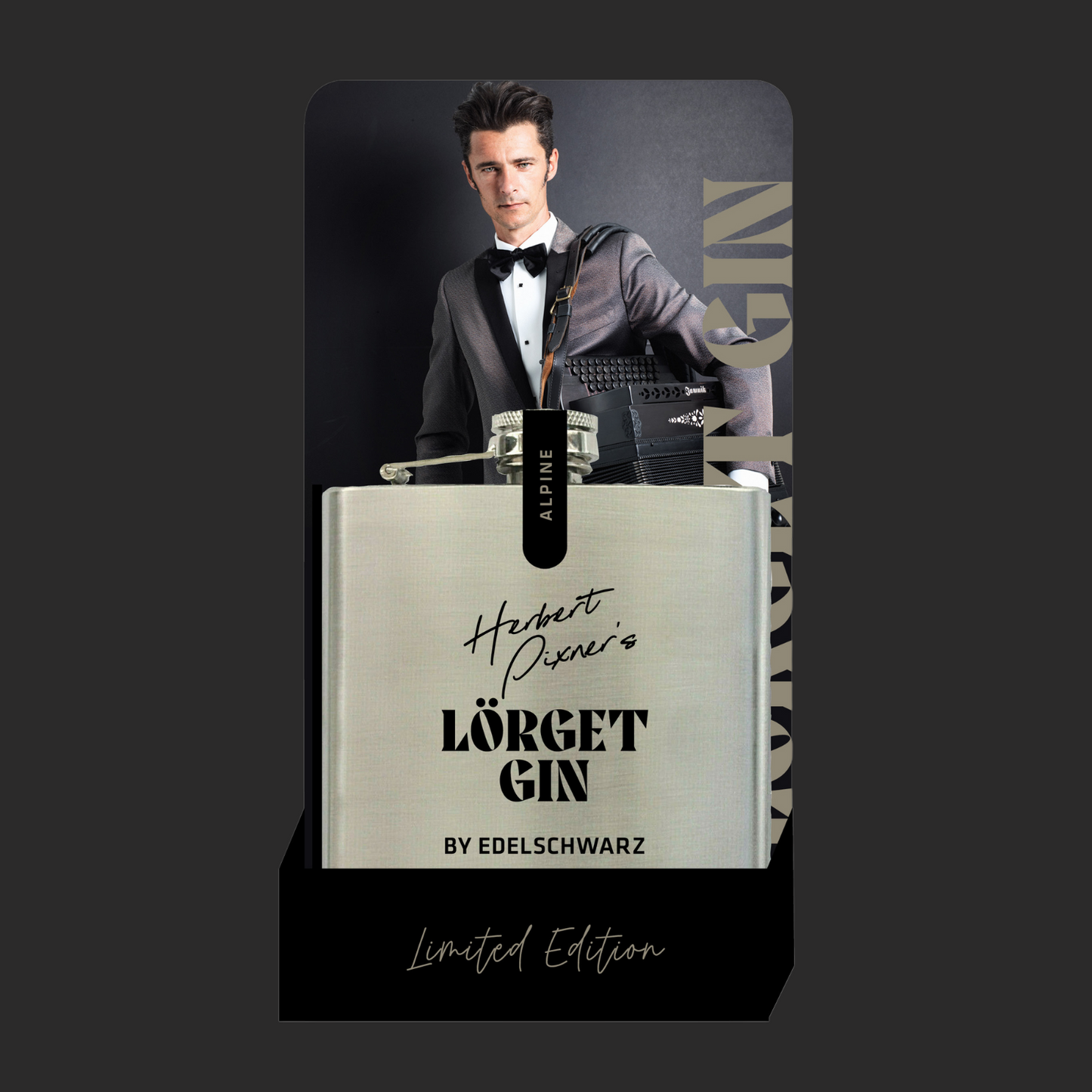 Fiaschetta "Lörget Gin" - Edizione Herbert Pixner